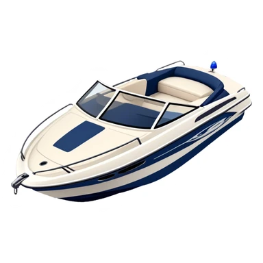 Speedboat - Bayliner 185 Bowrider (Model Year: 2020) (Iconic colour: White with navy blue accents) sticker