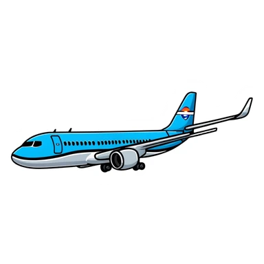 Aeromexico airplane with blue and silver colors sticker