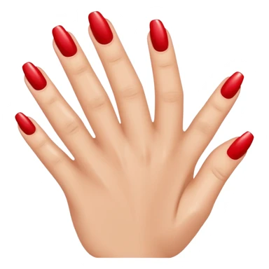 Manicure hand 5 fingers sticker