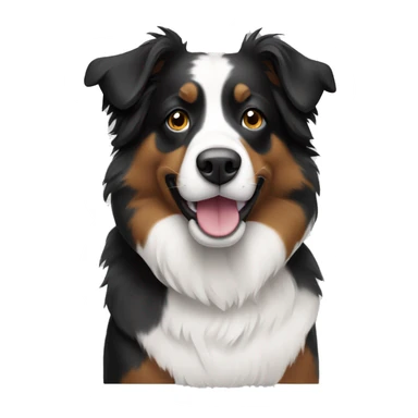 Black and white Aussie  sticker