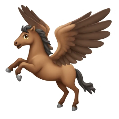 Brown Pegasus  sticker