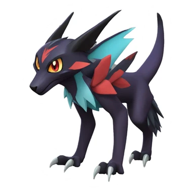 Noivern-Litten-Zoroark full body sticker