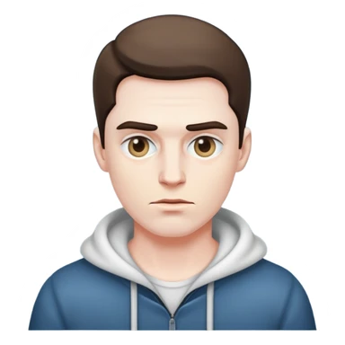 Cold man who is mogging sticker