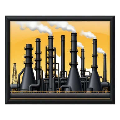 black oil refineries sticker