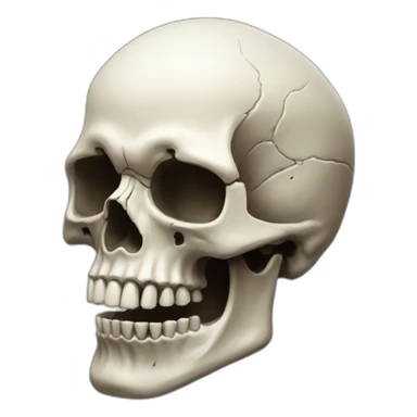 halloween skull hyperrealistic sticker