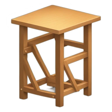 isometric book of woodworking instruction sticker