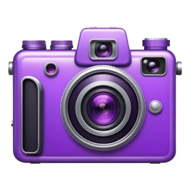 Purple camera sticker