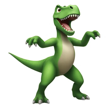 Dinosaur dancing sticker