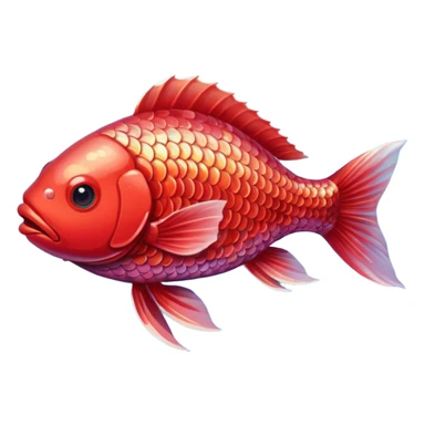 Red carp sticker