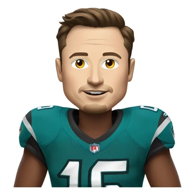 Elon musk in jaguars jersey sticker