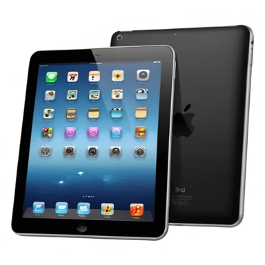 modern ipad with black screen sticker