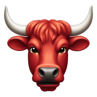Emoji with red bull  sticker