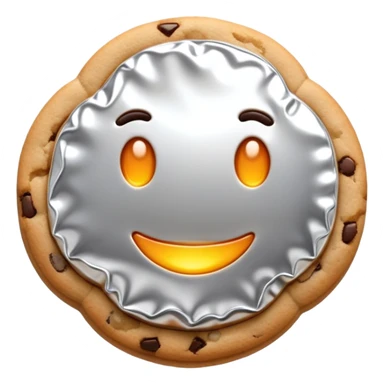A cookie made of foil sticker
