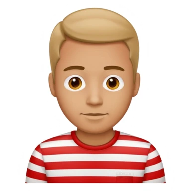 Men with Shirt red Striped  sticker