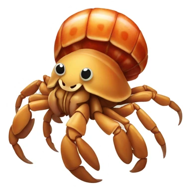 A cute hermit crab sticker