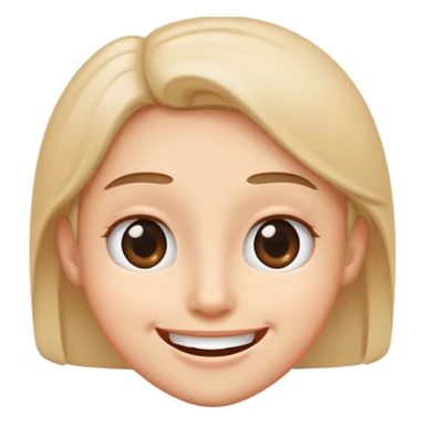 Small eyes and a big smile sticker