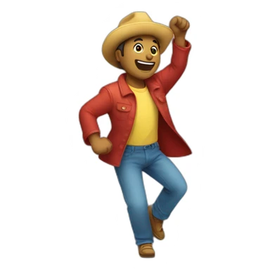 Un chico bailando sticker