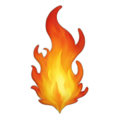 Cœur en flame sticker
