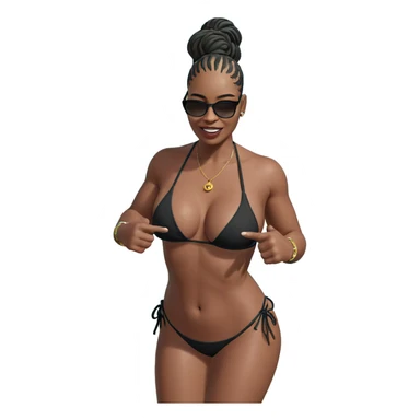 ocean breeze bikini vibes sticker