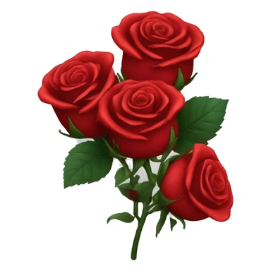 red roses with blood sticker