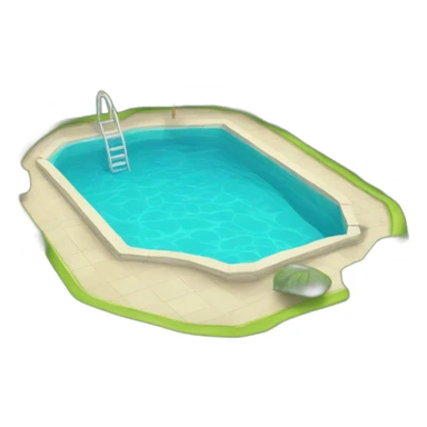 Piscine sur tortue sticker