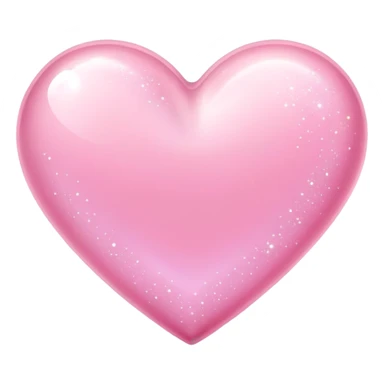 Sparkling pink pastel heart sticker