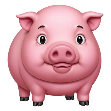 Fat piggy large sticker