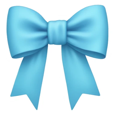 Light blue bow on light blue bow sticker