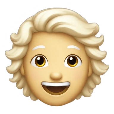 happy angel face sticker