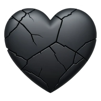 Black heart broken emoji i wana copy and past on my highlights name sticker
