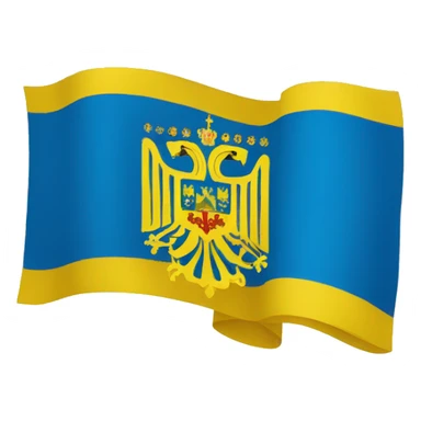 flag of Ukraine with the coat of arms of Ukraine   sticker