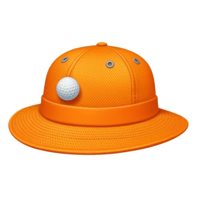 orange golf hat sticker
