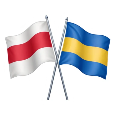 poland ukraine flag sticker