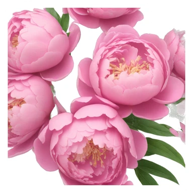 Bouquet of pink peonies sticker
