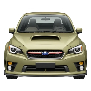 khaki grey Subaru sti sticker