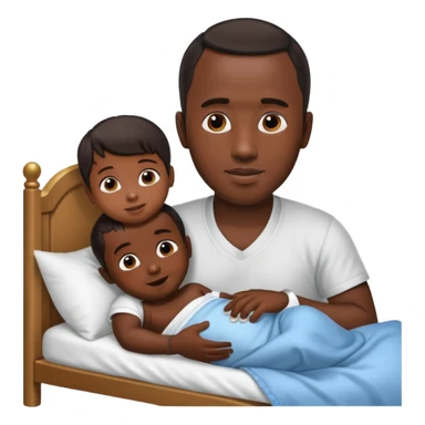 Diddy with baby oil and a kid in bed sticker