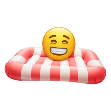 inflatable floating mattress on pool sticker