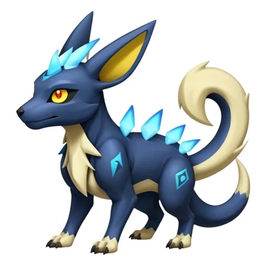 Manectric-Electrike-Lucio-Cubone-Umbreon-Marowak-Draco-Fakémon-hybrid-creature (full body), 4 legs sticker