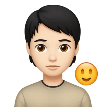 making these people all black hair sticker