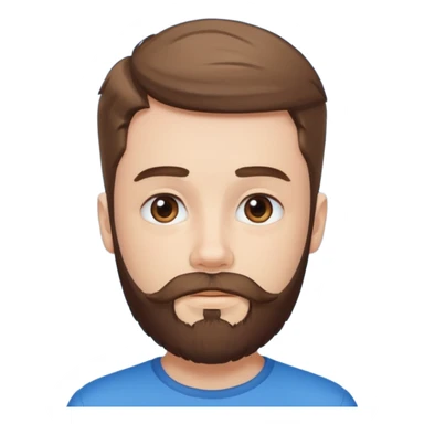 bearded boy under blue sky sticker