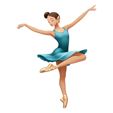 Icon for Contemporary Dance: dynamic dance poses, athletic footwear and fluid movement lines, with a minimalist dance floor and creative lighting. The icon should convey energy, expression and the versatility of contemporary dance. Transparent background. sticker