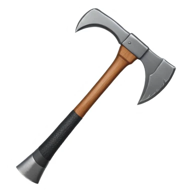 black metal snow climbing axe sticker