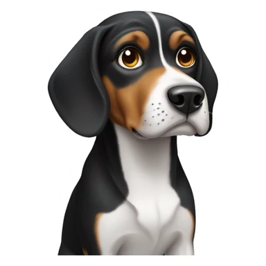 black beagle sticker