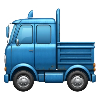camion bleu sticker