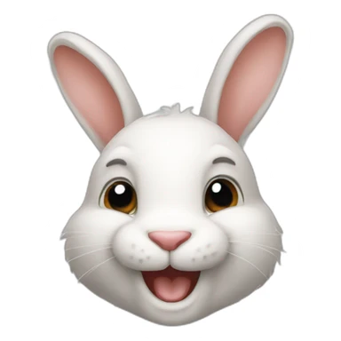 Happy rabbit  sticker