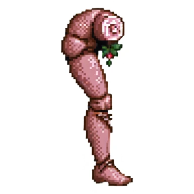 Pixel art ham leg sticker