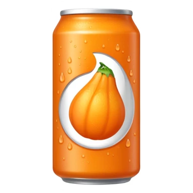 a bright orange Fenta can sticker