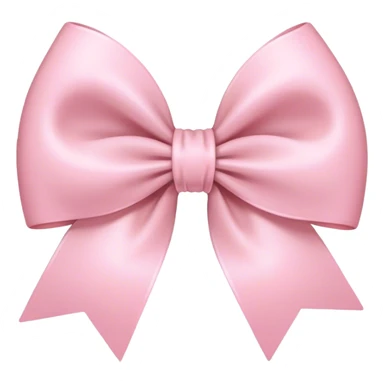 light pink bow on light pink bow sticker