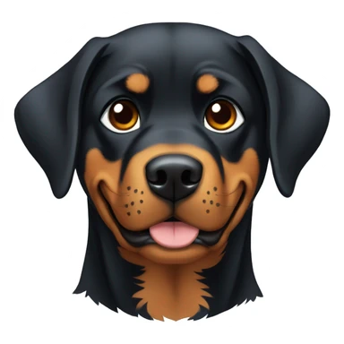 rottweiler a rir sticker