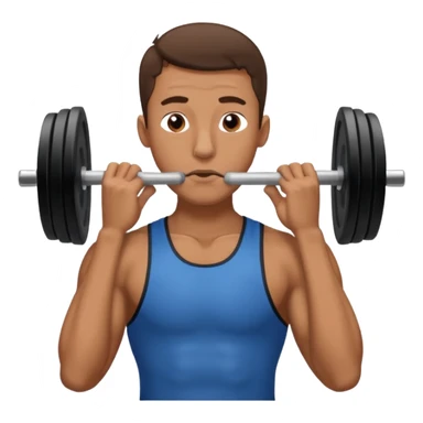 guy breathing with nose in gym sticker